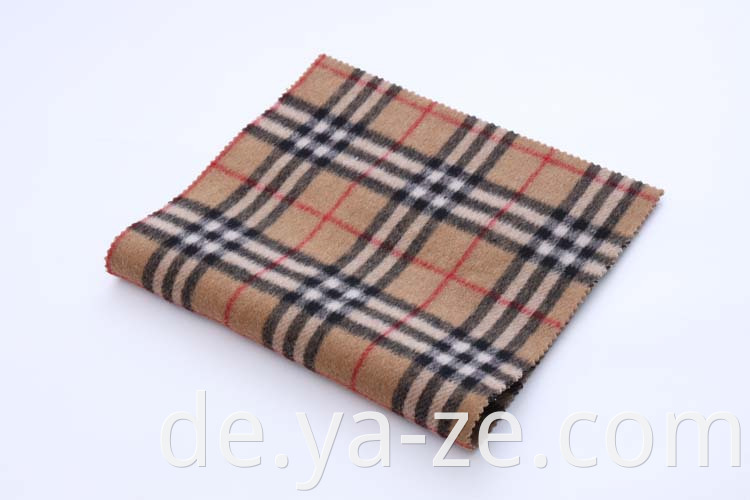 Gewebte Wollwolle Check Tweed Plaid Fleece Winter Wollstoff für Mantelanzug Blazer Material Winter Wollstoff Stoff Tuch